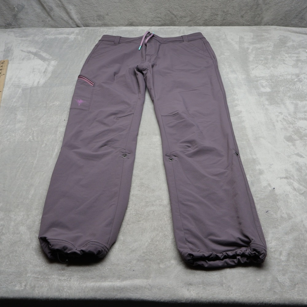 SheFly Gnara Pants Womens 8 Purple Go There Stretch Hiking Outdoor Roll-Up 31x29